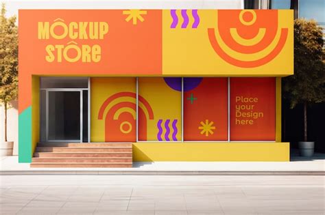 Página 4 PSD Mockup Fachada Supermercado modelos PSD grátis de alta