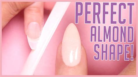 How To Shape An Almond Nail Shaping Tutorial Youtube