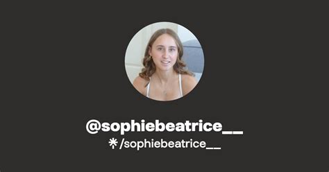 Sophiebeatrice Instagram TikTok Linktree