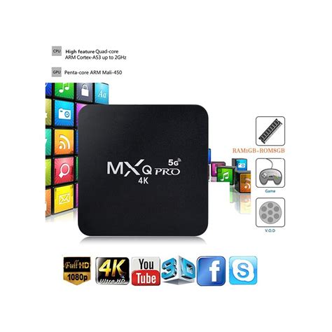 MXQ PRO 5G Android TV Box 4K UHD με 8GB RAM και 128GB Αποθηκευτικό Χώρο