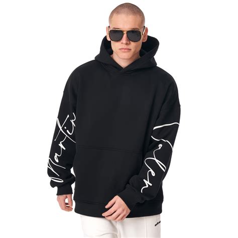 Mens Oversized Hoodie Martin Valen Black Martin Valen