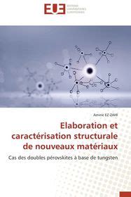 Elaboration Et Caract Risation Structurale De Nouveaux Mat Riaux Shop