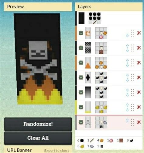 Minecraft Wither Fire Banner Minecraft Banner Designs Minecraft