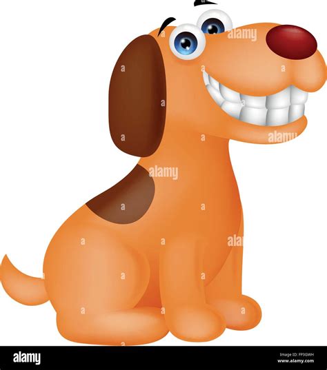 Funny Puppy Cartoon Stock Vector Image And Art Alamy