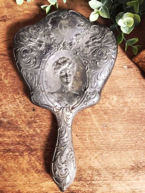 Art Nouveau Hand Mirror Hand Mirror Art Nouveau Art