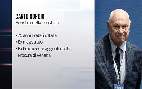 Chi Carlo Nordio Il Nuovo Ministro Della Giustizia Sky Tg