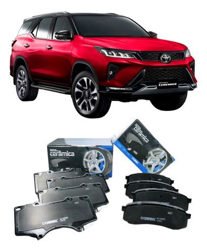 Kit Pastilha De Freio Dianteira E Traseira Cer Mica Toyota Hilux Sw