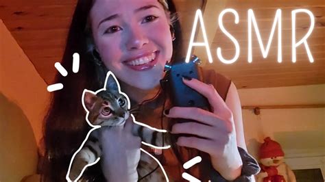 ASMR avec mon CHATON ronronnements tapping mots déclencheurs