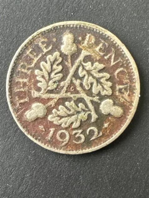 Great Britain King George V Silver Threepence From