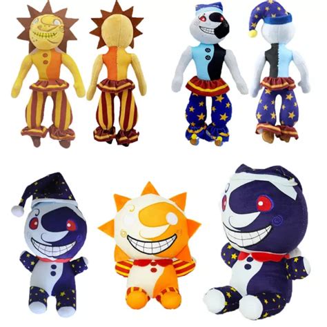 25CM NEW FNAF Sundrop Plush Toys Security Breach Sunrise Moondrop BOSS