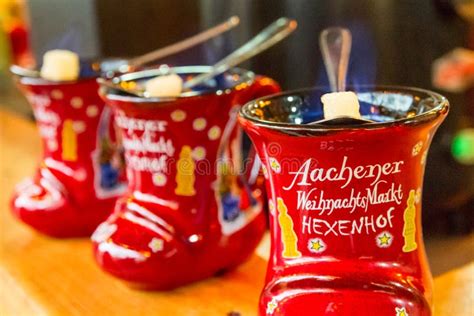 Traditional German Holiday Alcoholic Drink Punch Feuerzangenbowle In