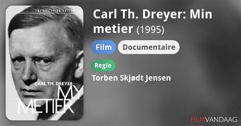 Carl Th Dreyer Min Metier Film 1995 FilmVandaag Nl