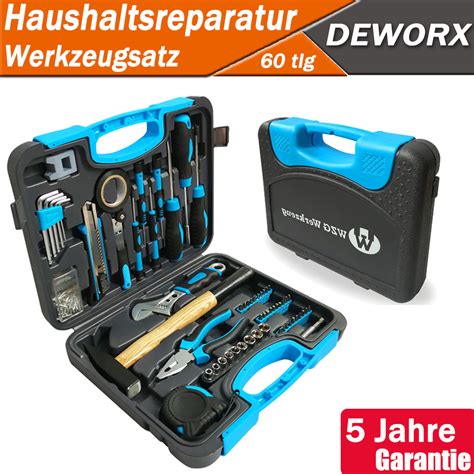 Werkzeugkoffer Werkzeugsortiment Werkzeug Grundausstattung Hammer Set