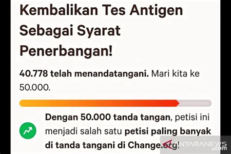 40 000 Lebih Orang Teken Petisi Penolakan Tes PCR Penerbangan ANTARA News