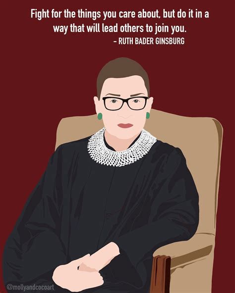 Justice Ruth Bader Ginsburg Quote Poster Digital Art Print | Etsy