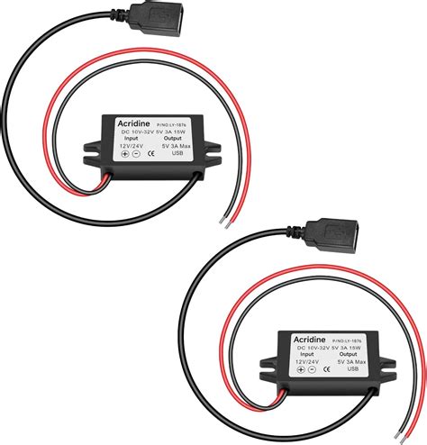 12v To 5v Dc Usb Type C Right Angle Step Down Power Converter Buck Converter 15w