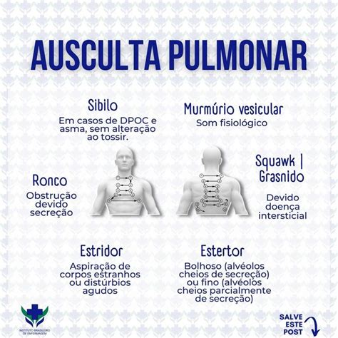 Inst Brasileiro De Enfermagem On Instagram Sons Da Ausculta Pulmonar