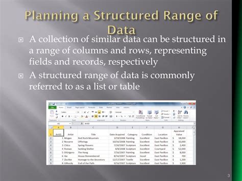 Ppt Tutorial Working With Excel Tables Pivottables And