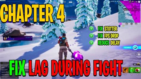 How To Fix Fps Drops During Fight And Boost Fps In Fortnite Chapter 4 Season 1 Youtube