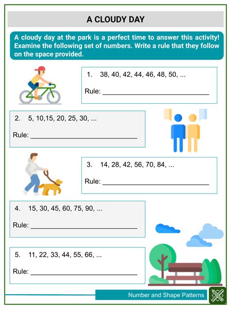 4th Grade Number Patterns Worksheet