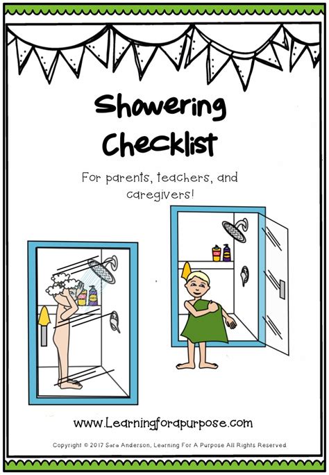 Showering Checklist Learning For A Purpose