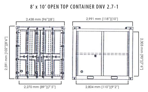 Dnv X Open Top Container Tiger Offshore Rentals