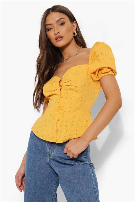 Puff Sleeve Tops Puff Sleeve Blouses Boohoo Australia