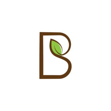 Letter B Nature Leaf Logo Eco Corporate Minimalist Vector Eco