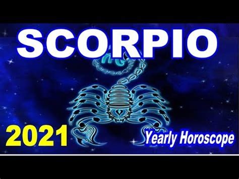 Scorpio Yearly Horoscope Astrology Annual Forecast Youtube