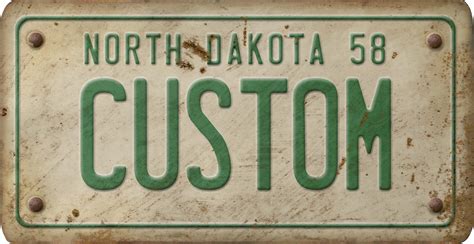 North Dakota License Plate Custom - Spicher and Company