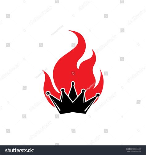 Crown Fire Logo Vector Illustrations Stock Vector (Royalty Free) 1889366605 | Shutterstock