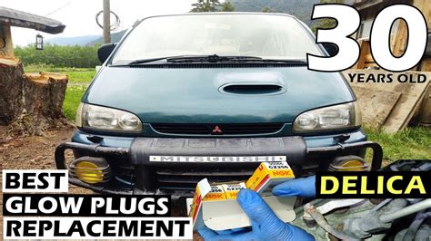 How To Replace 30 Year Old Glow Plugs On Mitsubishi Delica Step By