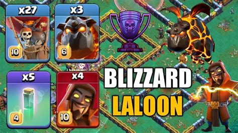 BLIZZARD LALO TH14 LAVA BALLOON SUPER WIZARD IN LEGEND LEAGUE