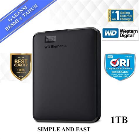 ฮาร์ดไดรฟ์ภายนอก Wd Element 1 Tb Hdd Hd Harddisk Harddrive Meteorshower Th Thaipick