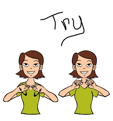 Try in ASL | Sign language words, Asl sign language, Sign language