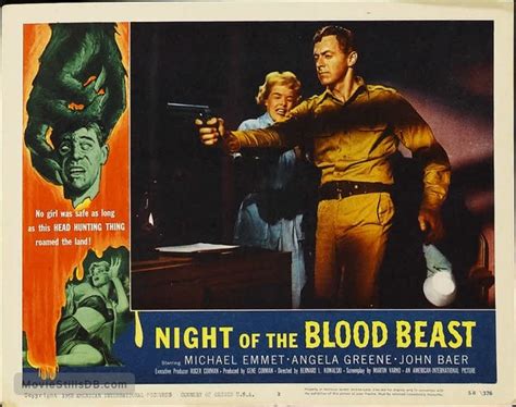 Night Of The Blood Beast Lobby Card