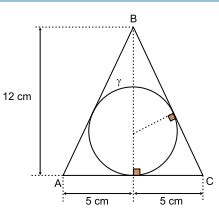 Quest O A Circunfer Ncia G Est Inscrita No Tri Ngulo Is Sceles Abc De
