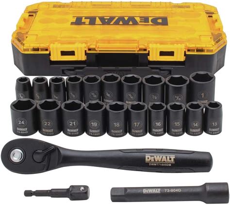 DEWALT DWMT74739 Coffret de douilles à choc 1 2 23 pièces Amazon fr