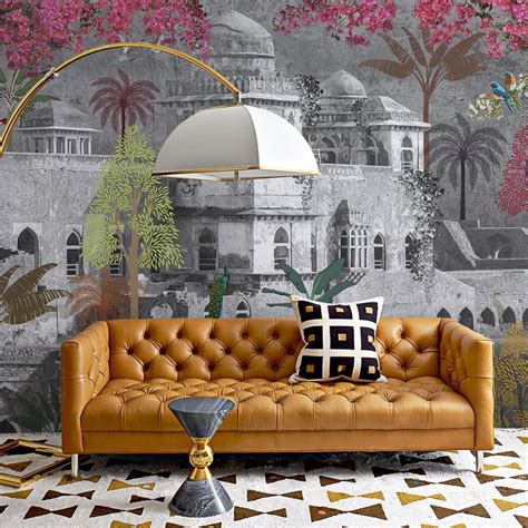 Vinyl Krishna Mehta India Circus Fort City Wallpaper At 260 Sq Ft In