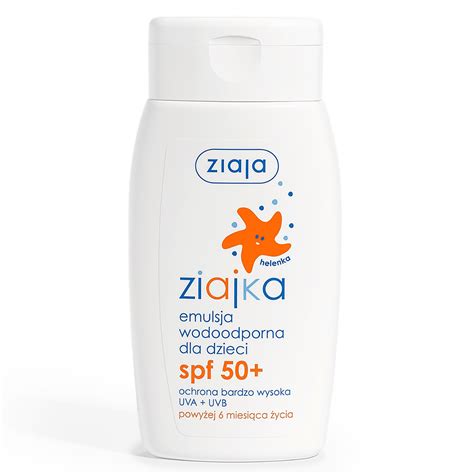 Ziaja Ziajka Emulsja Wodoodporna Dla Dzieci SPF50 125ml Sklep