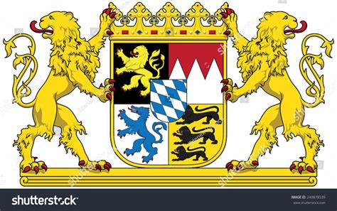 Great Coat Arms Bavaria Stock Vector Shutterstock