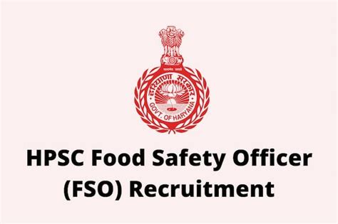 Food Safety Officer Fso Recruitment Last Day