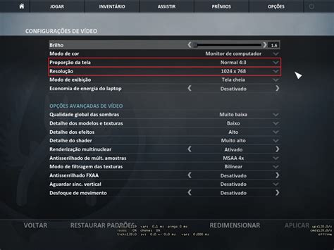 CS GO veja como configurar resolução 4 3 na tela do seu PC
