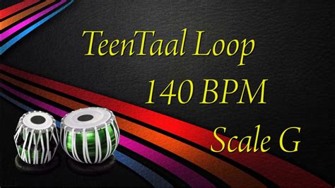 Teen Taal Loop Bpm Scale G Tabla Loop Beats Teen Taal