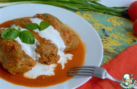 Голубцы, тушенные в квасе – кулинарный рецепт