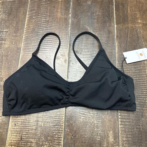 Shade Shore Bikini Swim Top Black Super Cute Depop