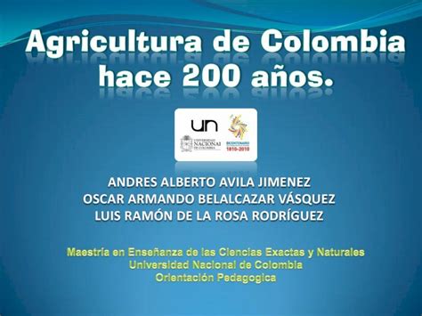 Pdf Agricultura En Colombia Hace 200 Años Dokumen Tips