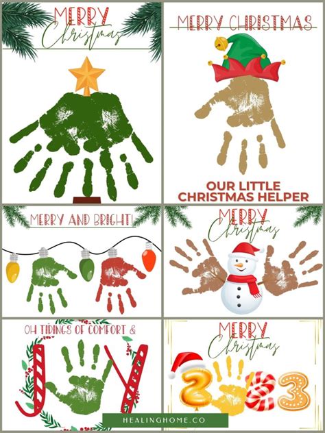 10 Easy Christmas Handprint Craft Ideas Healing Home