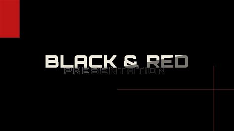 Black And Red Theme Powerpoint Template For Download