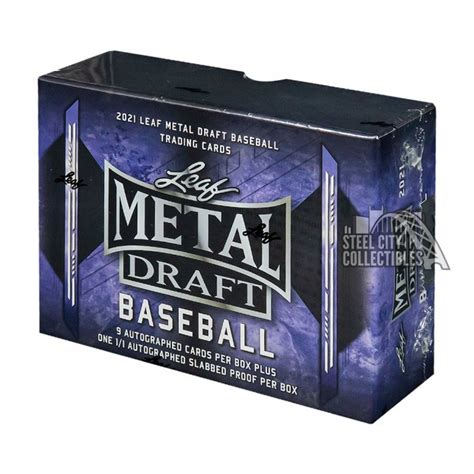 2021 Leaf Metal Draft Baseball Jumbo Box Steel City Collectibles